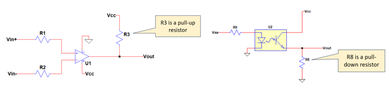 pull-up and pull-down resistor